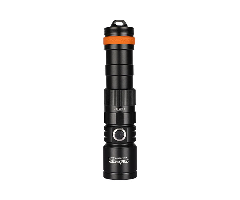 OrcaTorch DC710 3000 Lumen Dive Light with USB-C Direct Charging