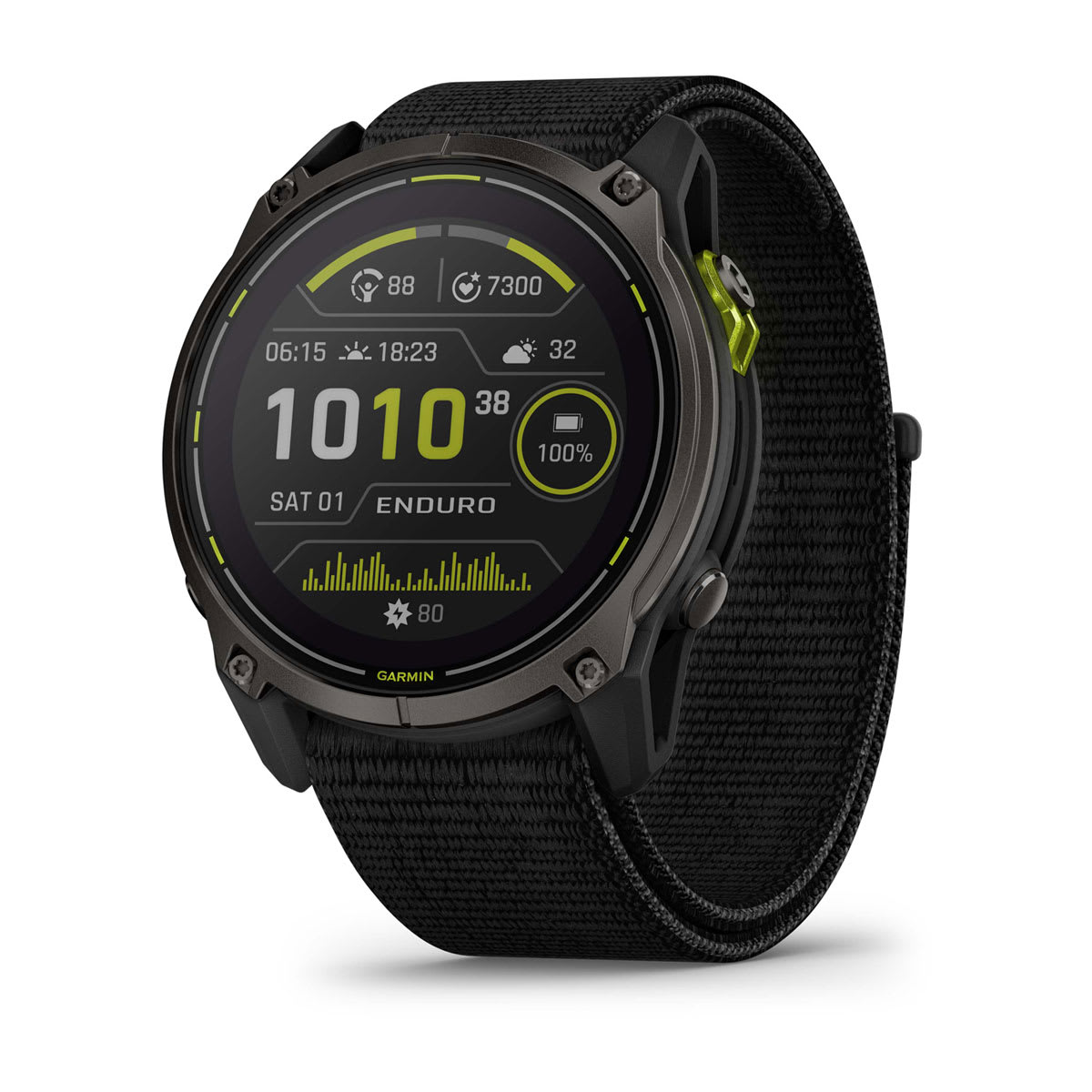 Garmin Enduro 3, Carbon Gray DLC Titanium with Black Ultrafit Nylon Strap