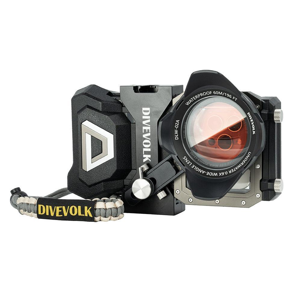 DiveVolk 0.6X Wide Angle Wet Lens for Underwater Housings – M67 Thread Mount