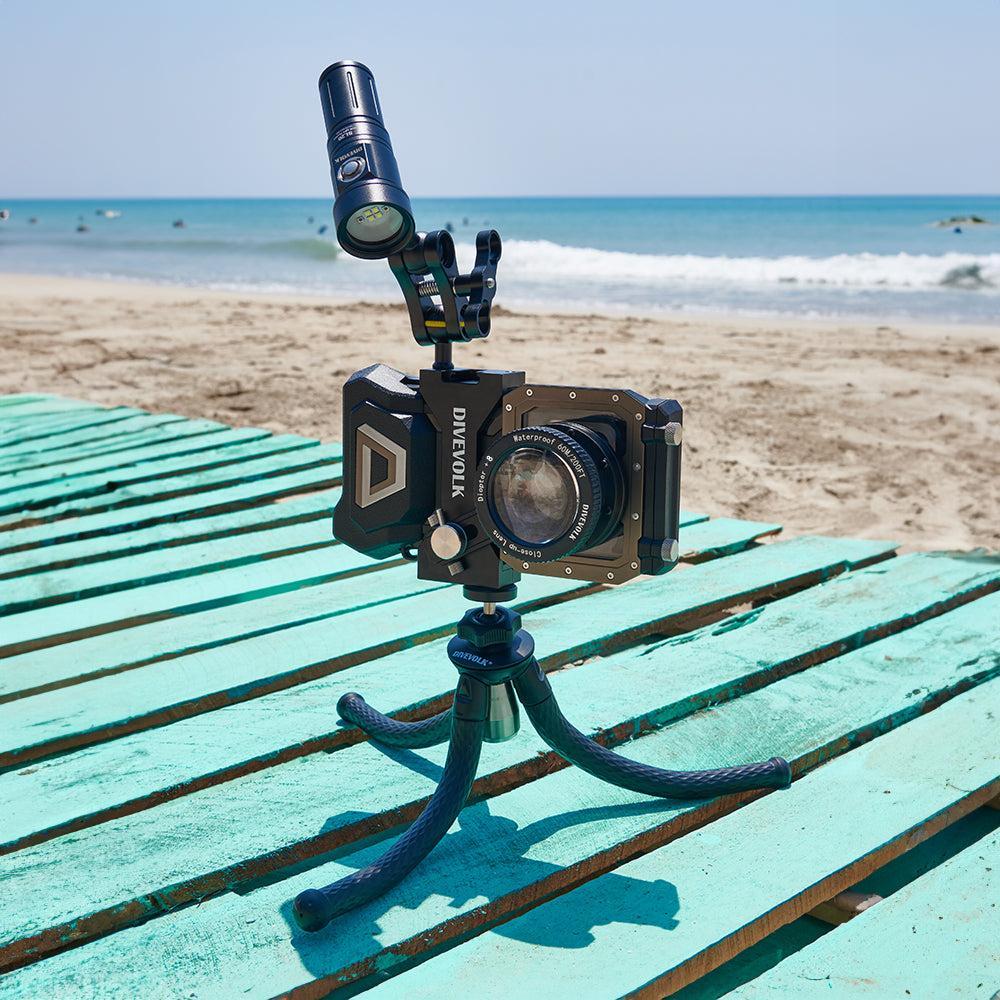 DiveVolk Underwater +8 Macro Close-up Lens for Seatouch 4 Max Housing โ 67mm Optical Wet Lens