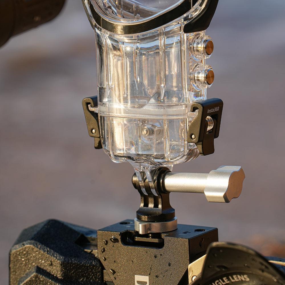 DiveVolk Cold Shoe to Action Camera Adapter – Dual Mount for GoPro, DJI, Insta360 & Smartphones