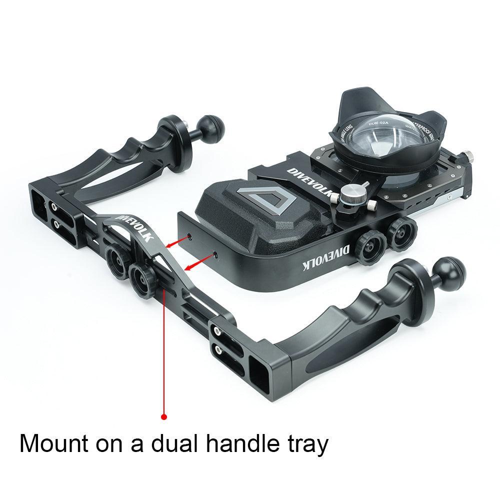 DiveVolk Underwater L Bracket for Seatouch 4 Max – Vertical Horizontal Camera Mount for Content Creators