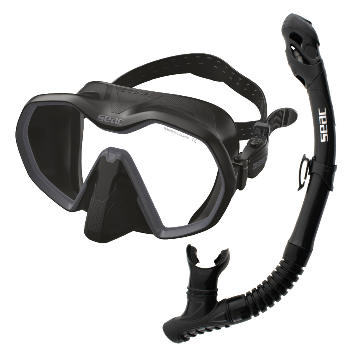 SEAC SET BIS ICONA MASK + REVERSE DRY SNORKEL