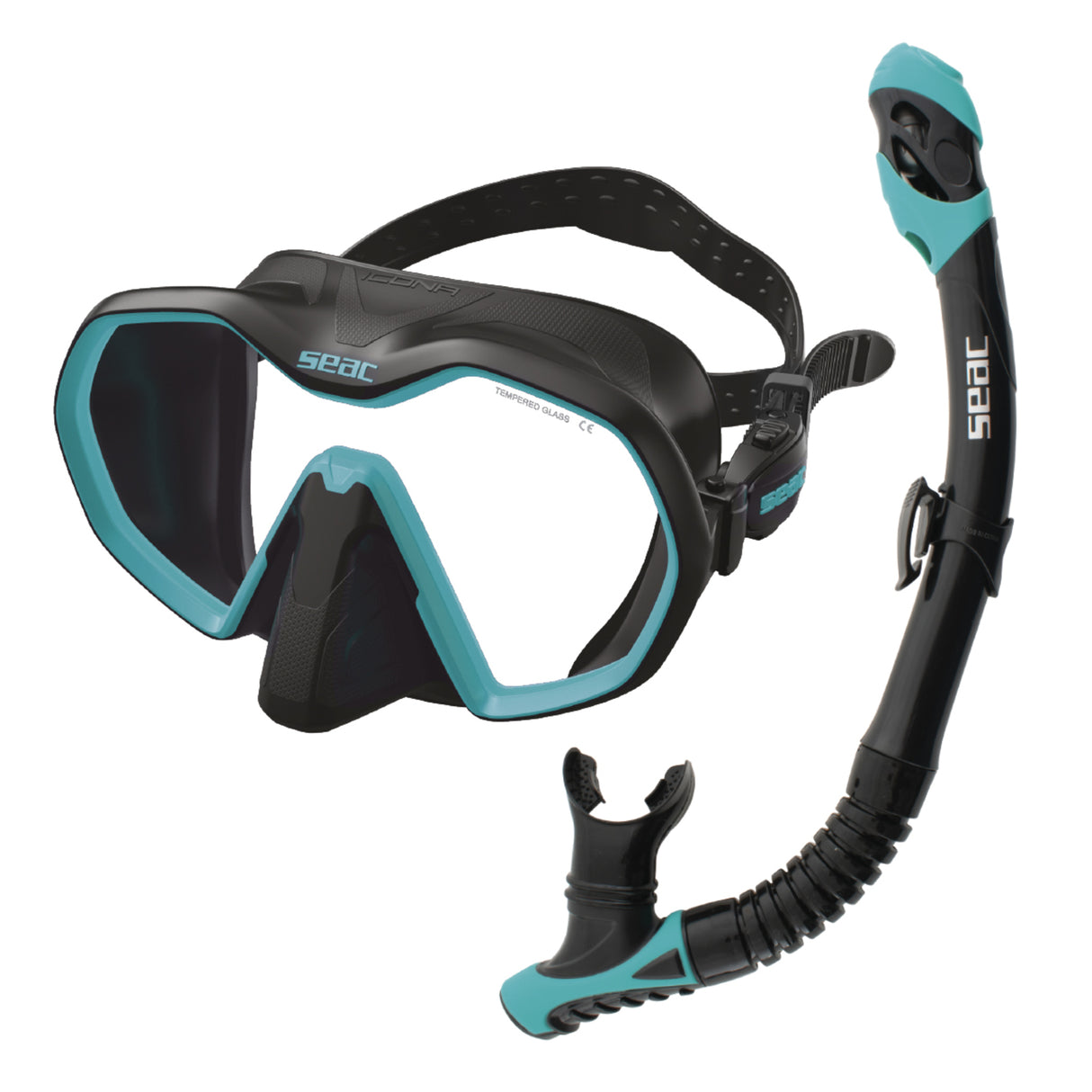 SEAC SET BIS ICONA MASK + REVERSE DRY SNORKEL