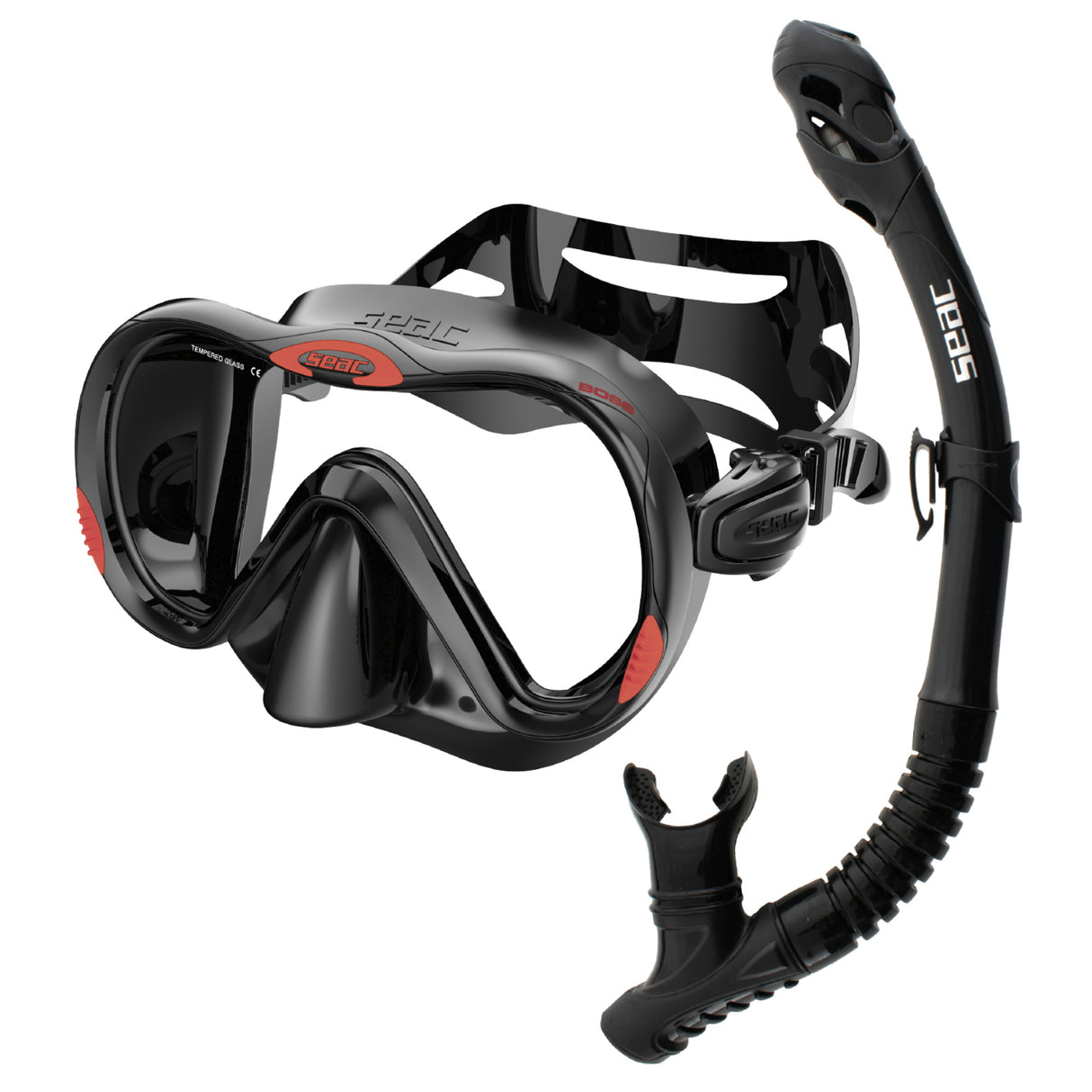 SEAC SET BIS BOSS MASK + REVERSE DRY SNORKEL