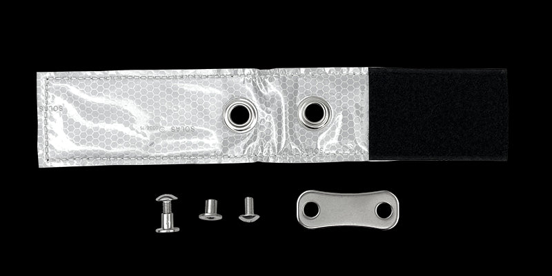 OMS Dive Gear PS Reflective Tape Loop w/ Screws Color Reflective