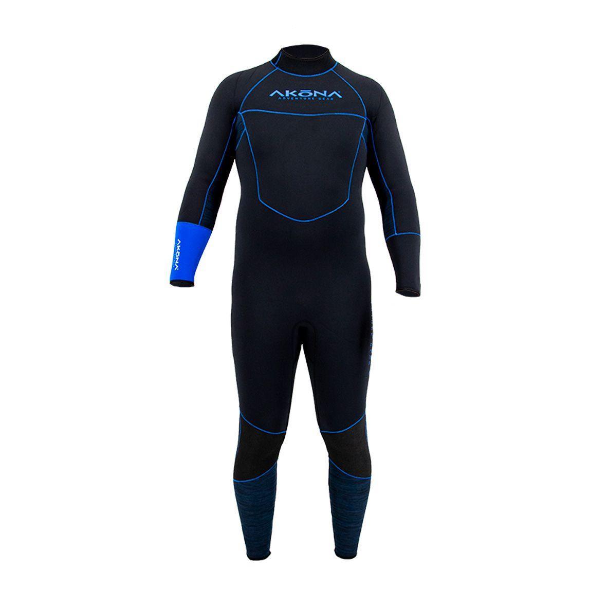 Akona 5mm Men's Quantum Stretch Full Suit Blue Wetsuit