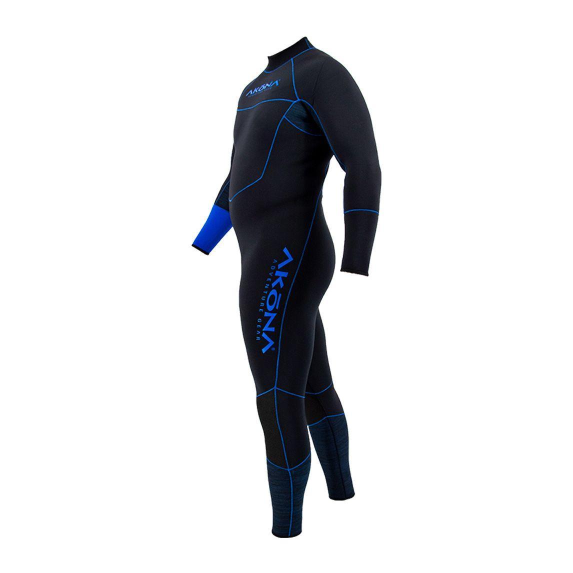 Akona 5mm Men's Quantum Stretch Full Suit Blue Wetsuit