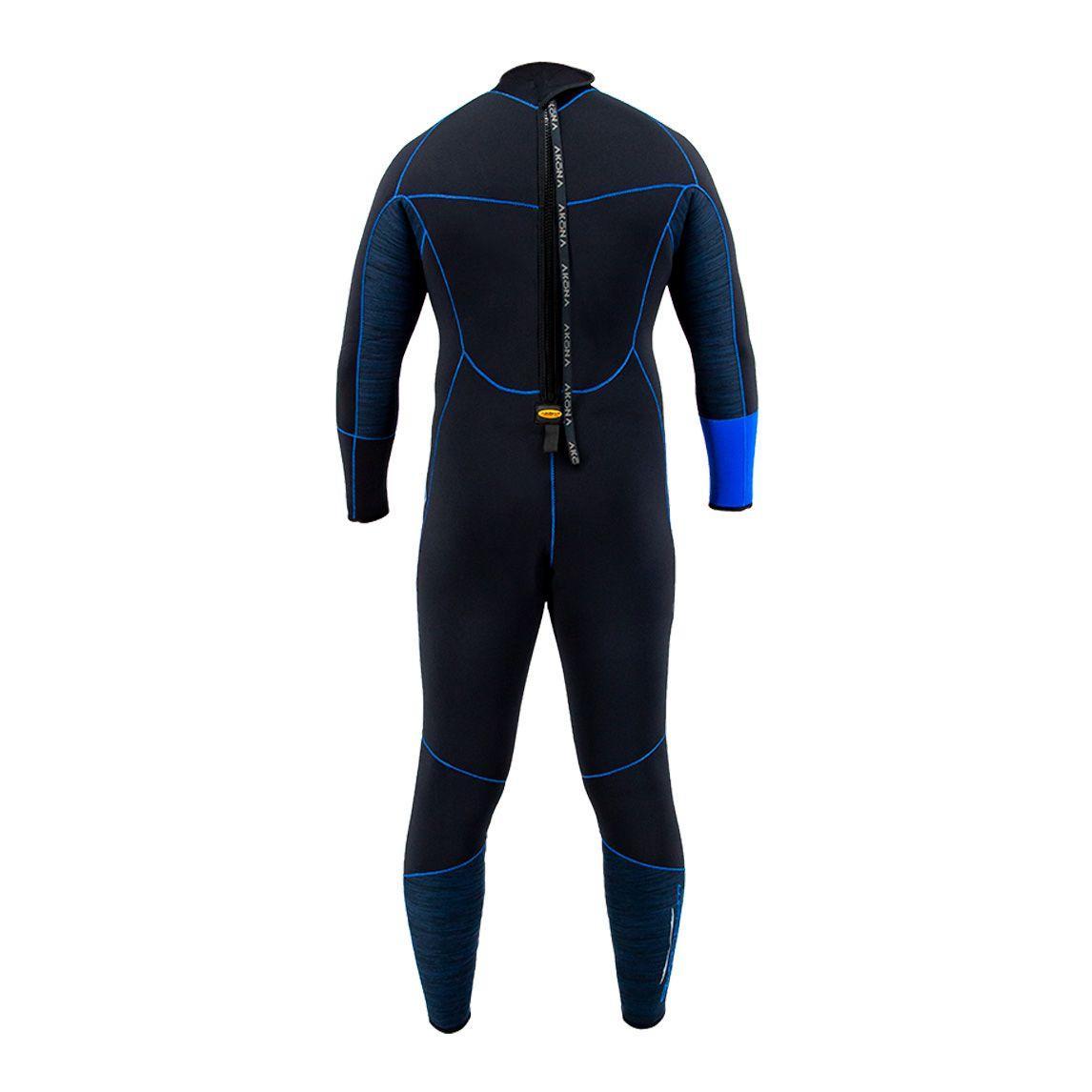 Akona 5mm Men's Quantum Stretch Full Suit Blue Wetsuit