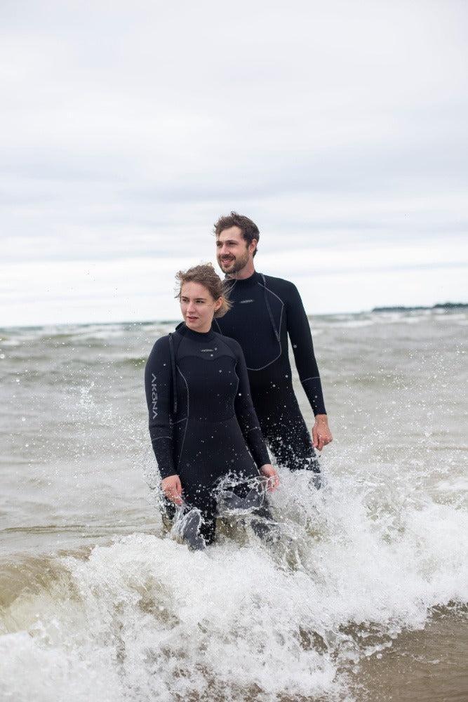 Akona Phantom 3mm Quantum Stretch Back Zip Full Wetsuit