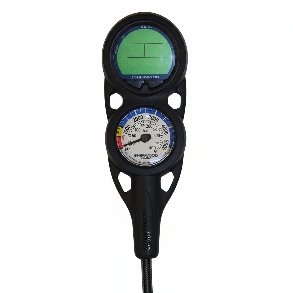 sherwood-logic-compact-console-with-pressure-gauge-divecatalog