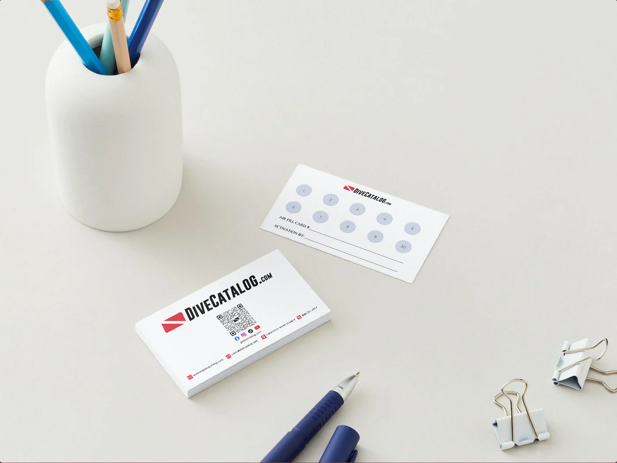 DiveCatalog.com Air Fill Card