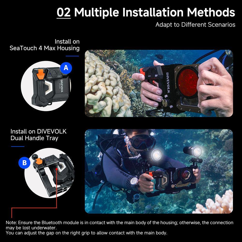 DIVEVOLK Underwater External Shutter for Seatouch 4 Max Series Housing