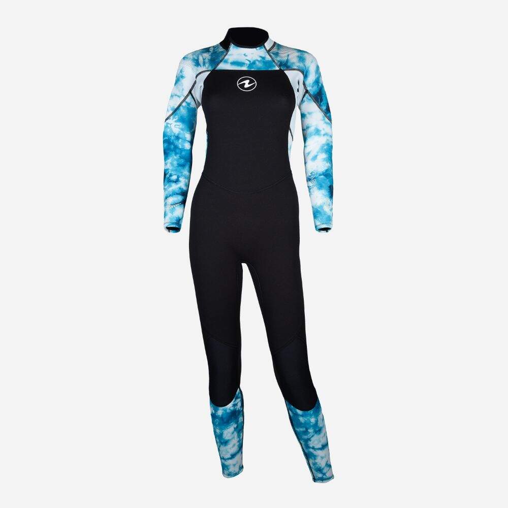 Aqualung Jumpsuit Hydroflex 3/2mm Lady Black Print Light