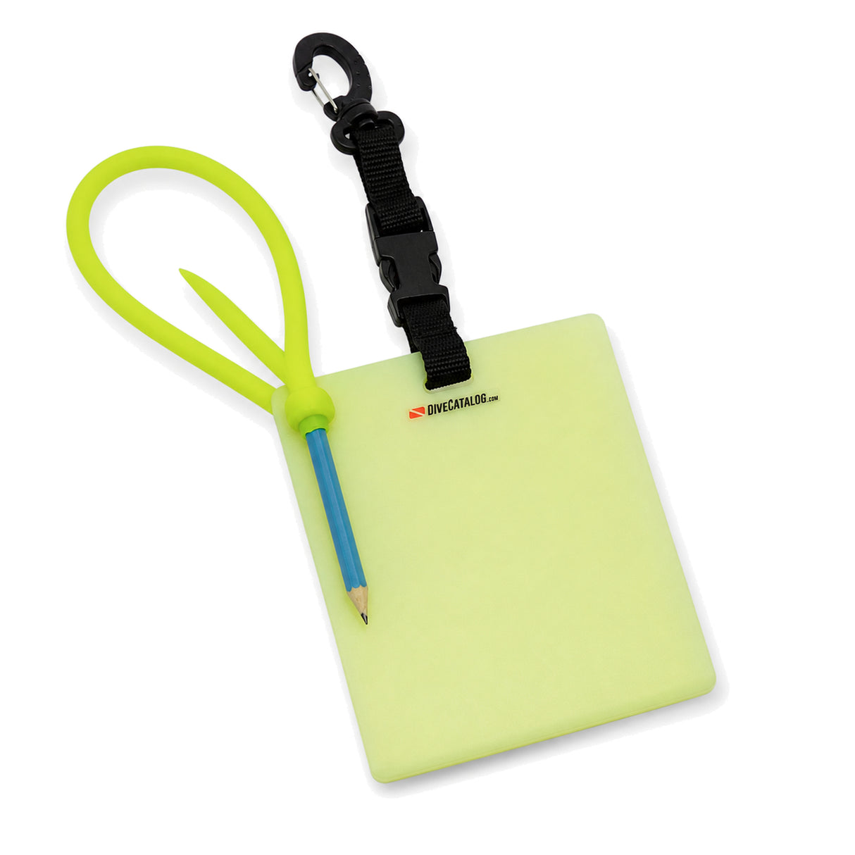 DiveCatalog.com Diving Slate Palm Size (5"x6") with Pencil - Glow in the Dark