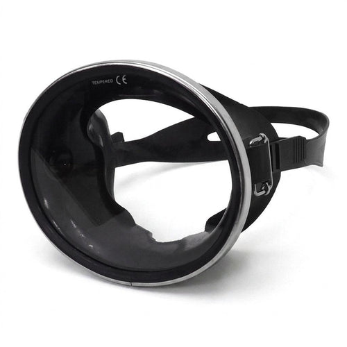 DiveCatalog.com Retro Oval Dive Mask Without Nose Pocket Compensator