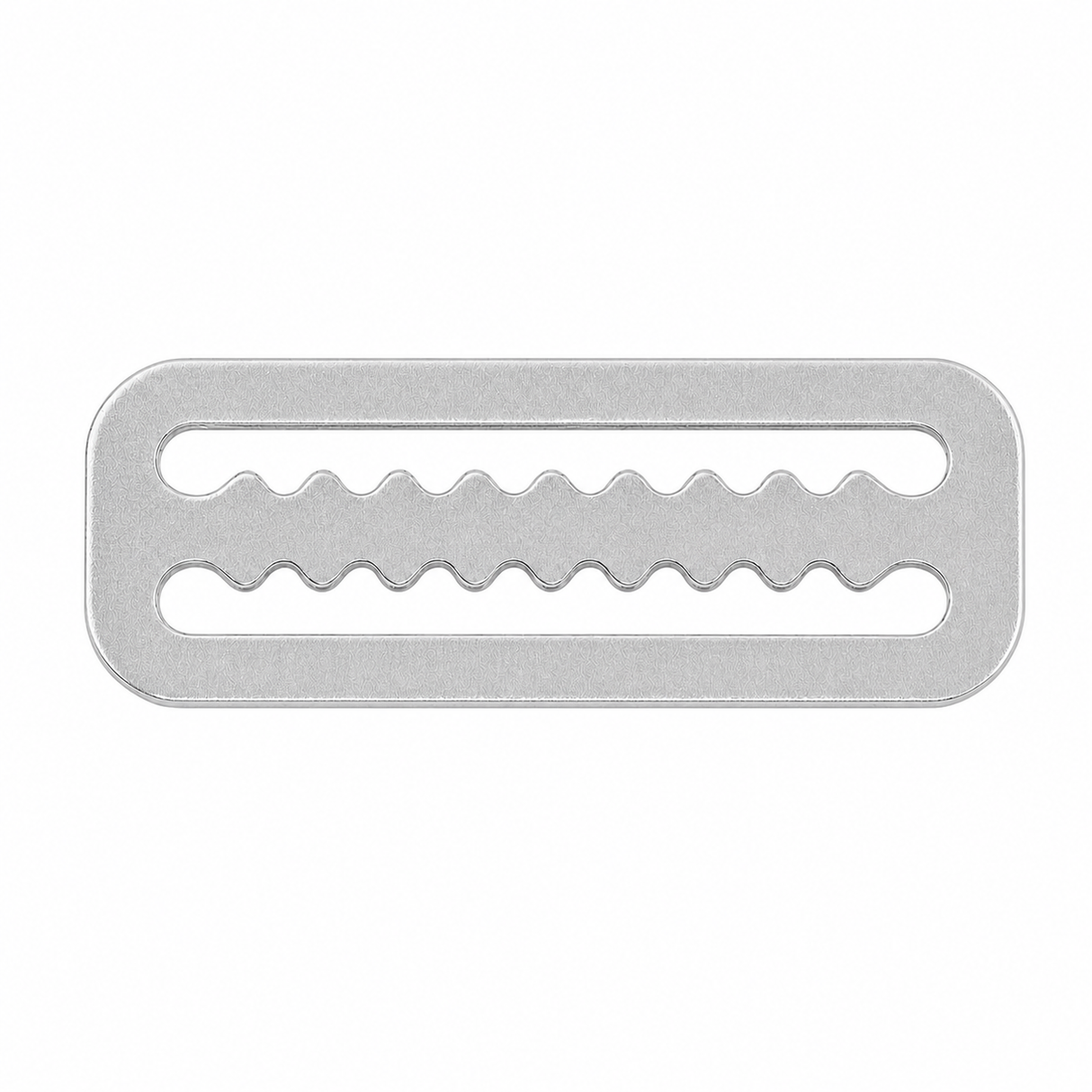 DiveCatalog.com Stainless Steel 2 Inch Webbing Keeper with Serrated Teeth Weights