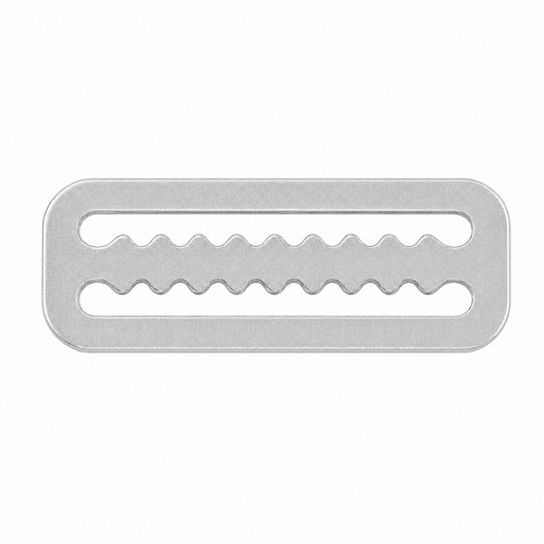 DiveCatalog.com Stainless Steel 2 Inch Webbing Keeper with Serrated Teeth Weights