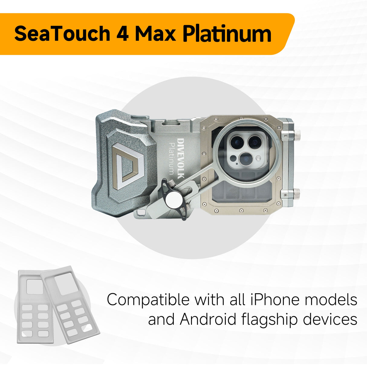 DIVEVOLK Seatouch4 Max Plus Smartphone Adapter for Dive Housing