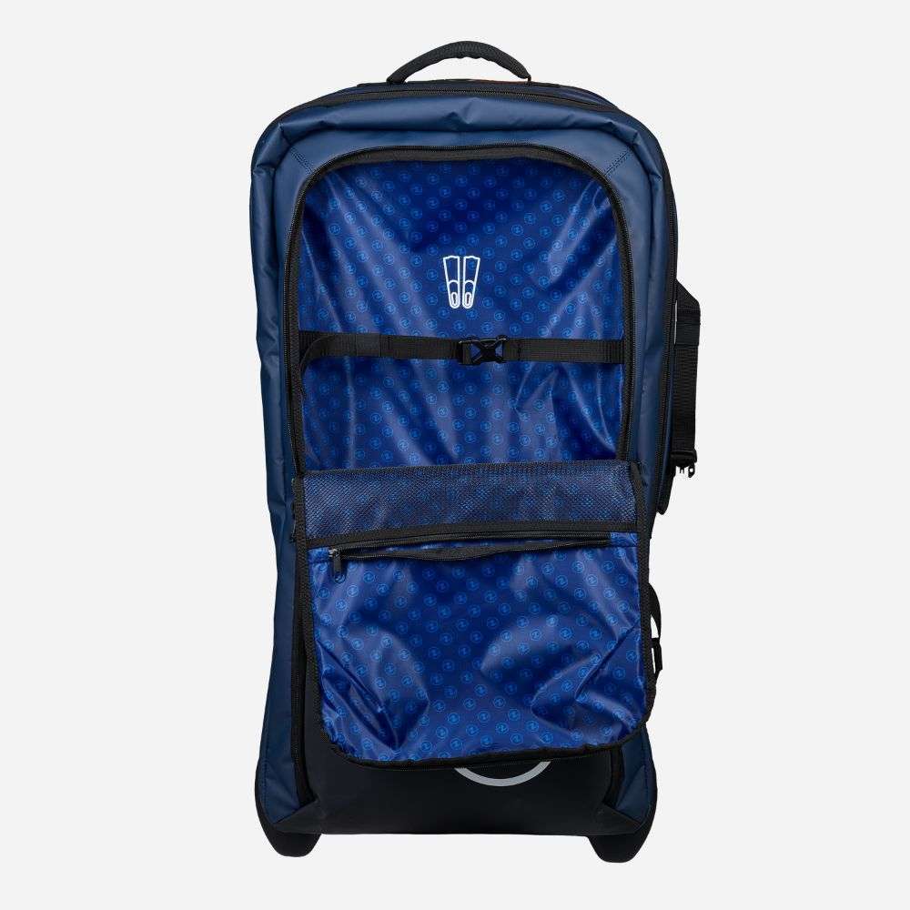 Aqualung Explorer 120L Dive Bag Wheeled Telescopic Handle Navy Blue