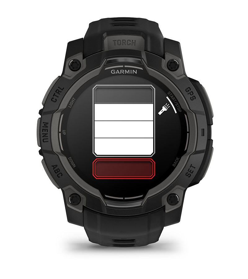 Garmin Instinct 3 45mm AMOLED Rugged GPS Smartwatch with Flashlight
