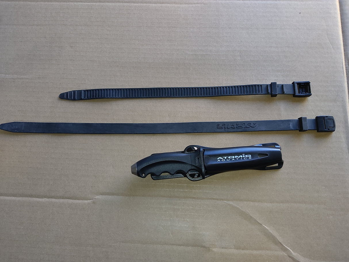 Used Atomic Aquatics Ti6 Titanium Blunt Tip Knife
