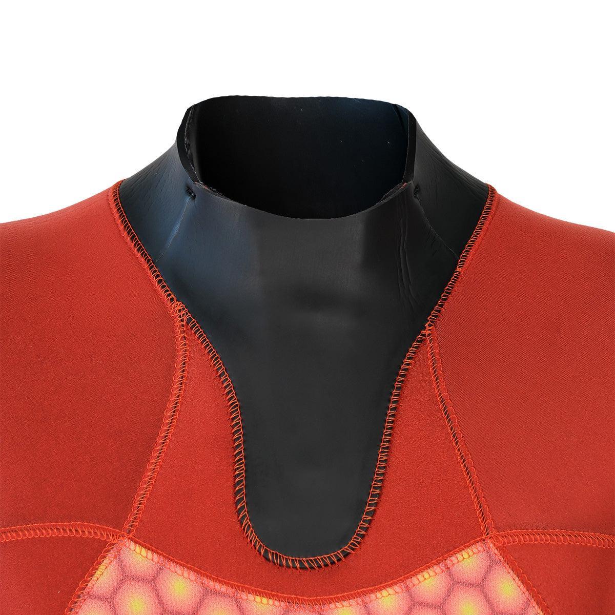 Bare 7mm Nixie Ultra 2.0 womens wetsuit detail - Glideskin Collar Front