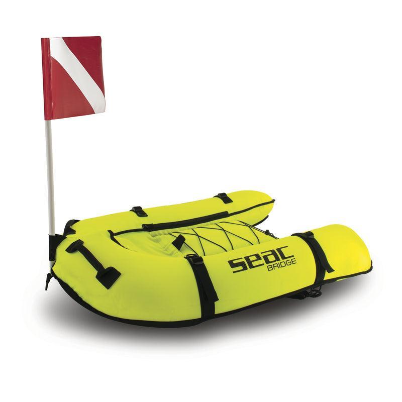 SEAC Bridge Inflatable Spearfishing Buoy High Visibility Diver Flag seac-bridge-inflatable-spearfishing-buoy-high-visibility-diver-flag