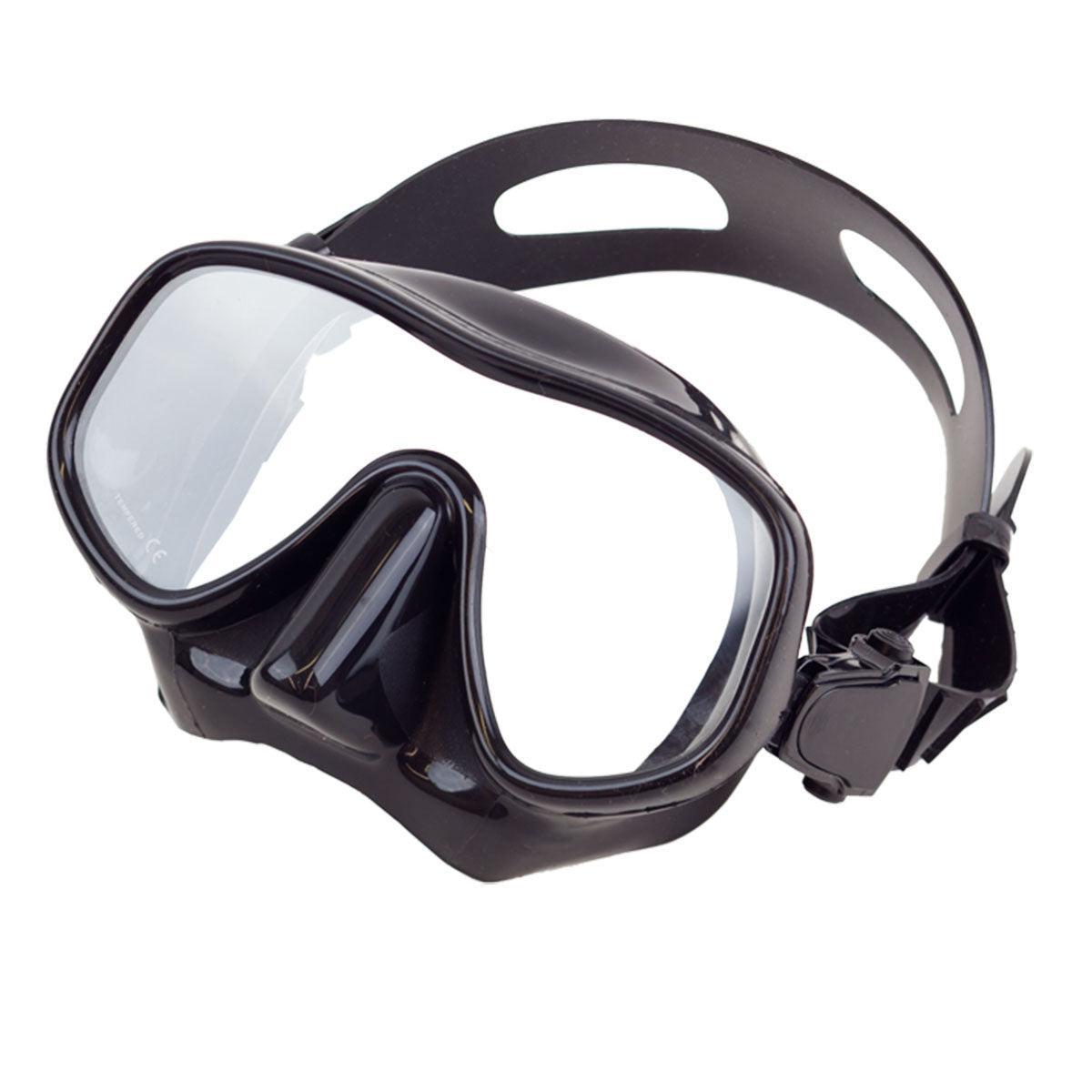 Dive Rite ES150 Frameless Diving Mask Single-Lens Low-Volume Black