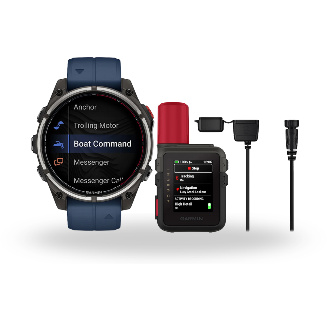 Garmin Quatix 8 Pro AMOLED Marine GPS Smartwatch with inReach Mini 3 Plus
