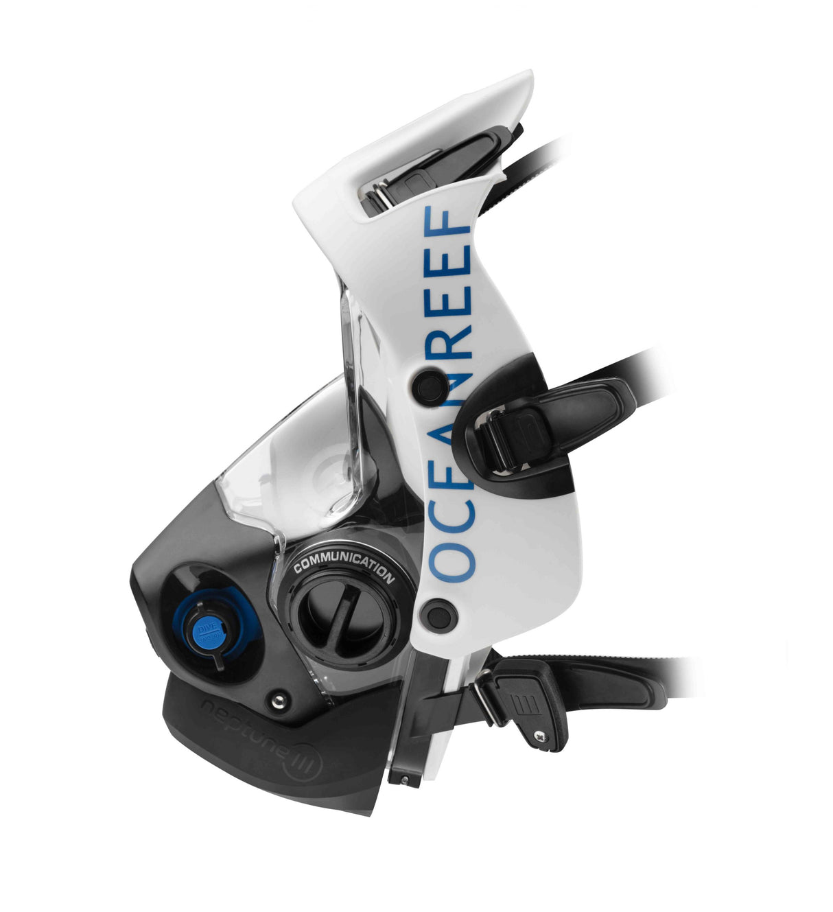 Ocean Reef Neptune III IDM - Diving Full Face Mask w/ int 2nd st, surface air valve, doffing handle, extender kit and multitool