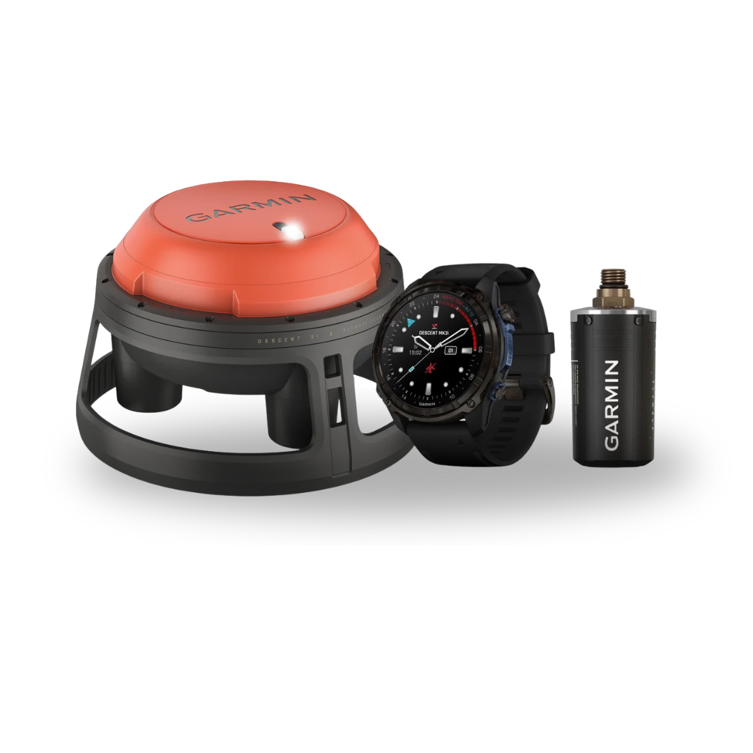 Garmin Descent Mk3i Dive Computer with the T2 Transceiver and S1 Diver Communication Buoy