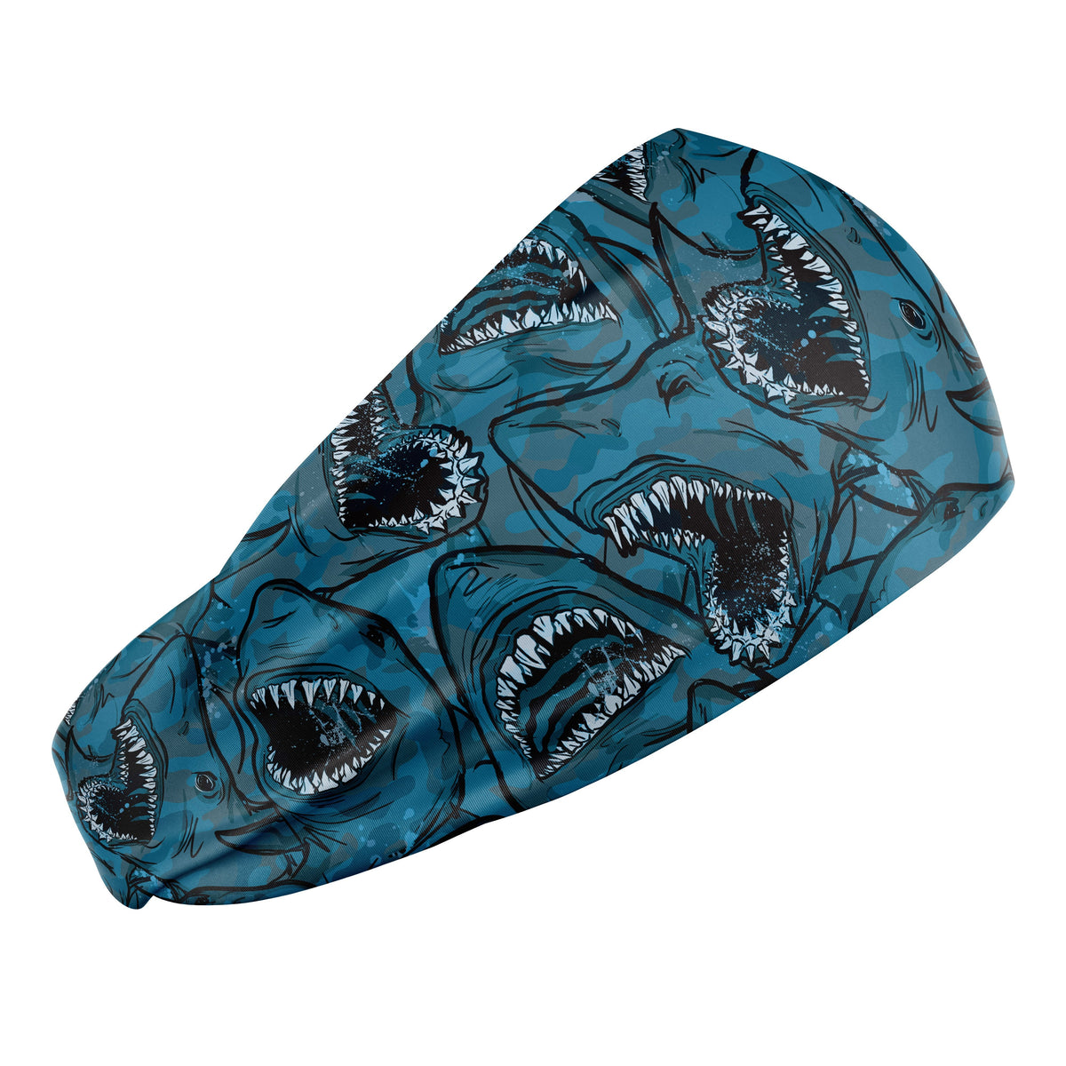 Spacefish Army Shark Camo Scuba Headband
