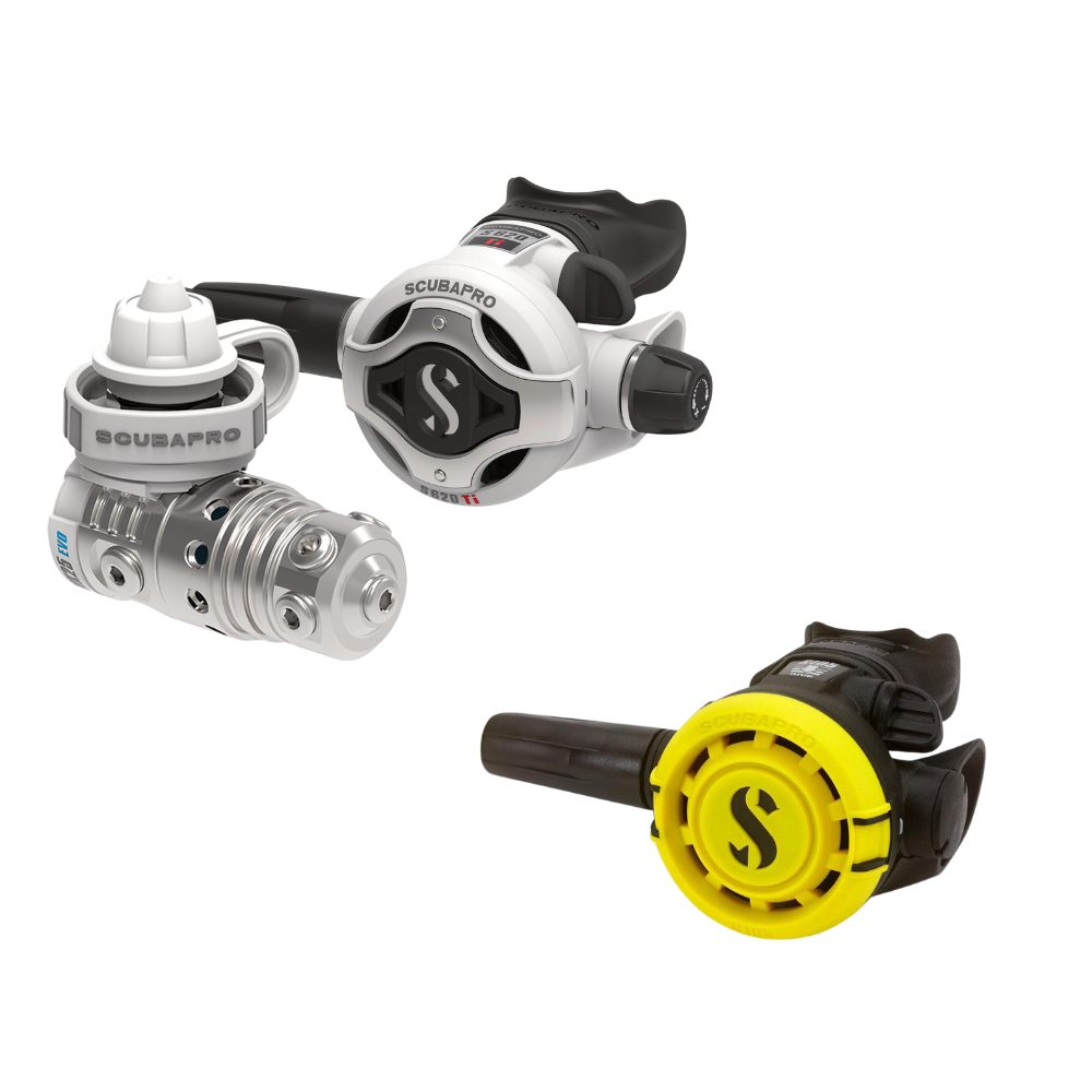 Scubapro MK25 EVO/S620Ti White w/ FREE R105 Octopus