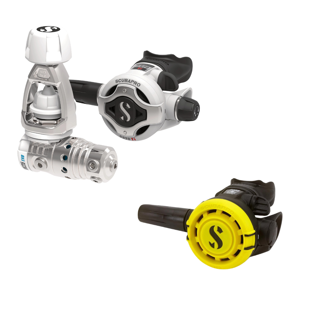 Scubapro MK25 EVO/S620Ti White w/ FREE R105 Octopus