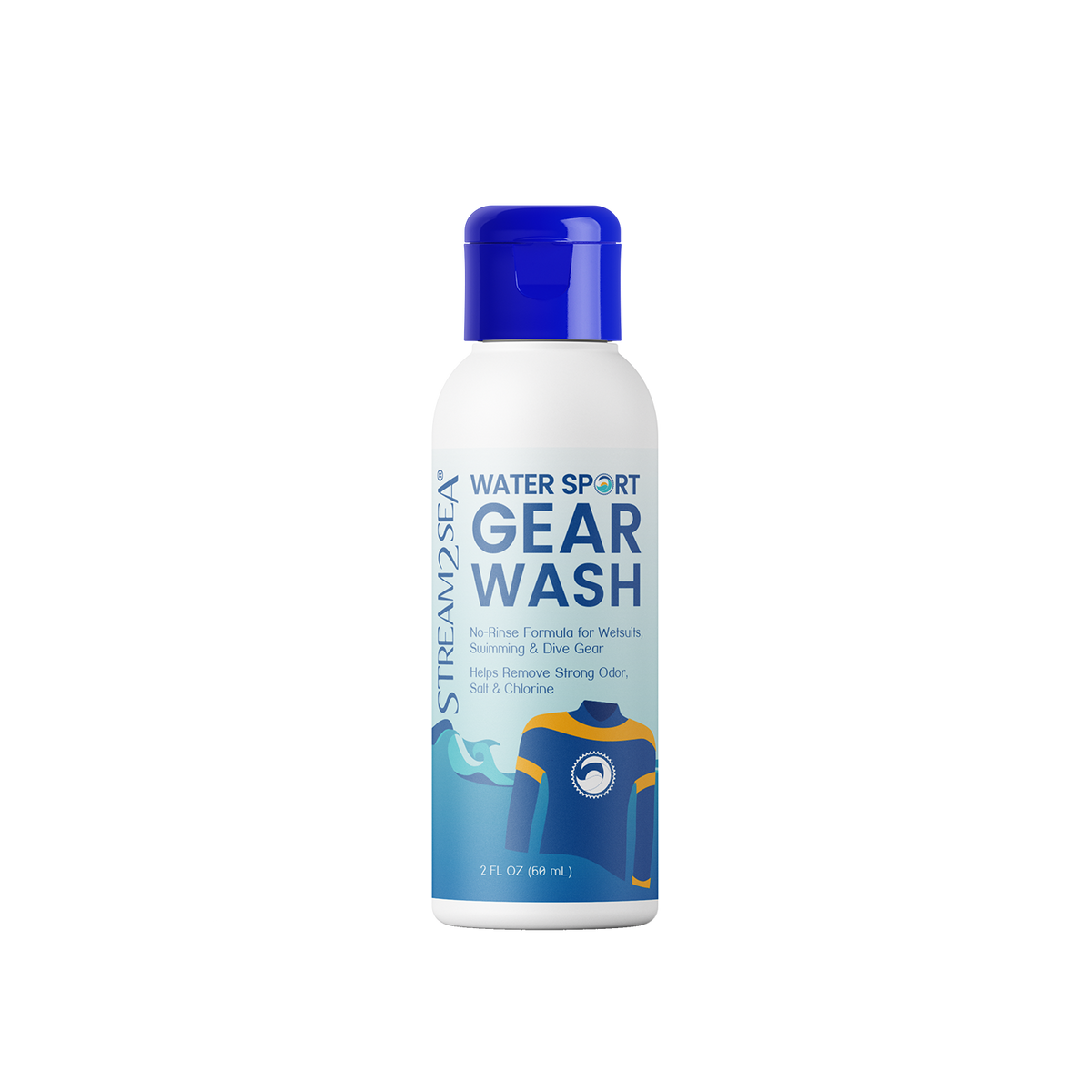 Stream2Sea Water Sport Gear Wash, 2 oz bottle