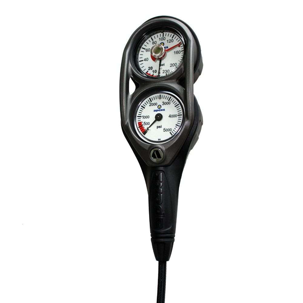 Apeks 2-Gauge Console 5K PSI/230ft Black/Dark Grey