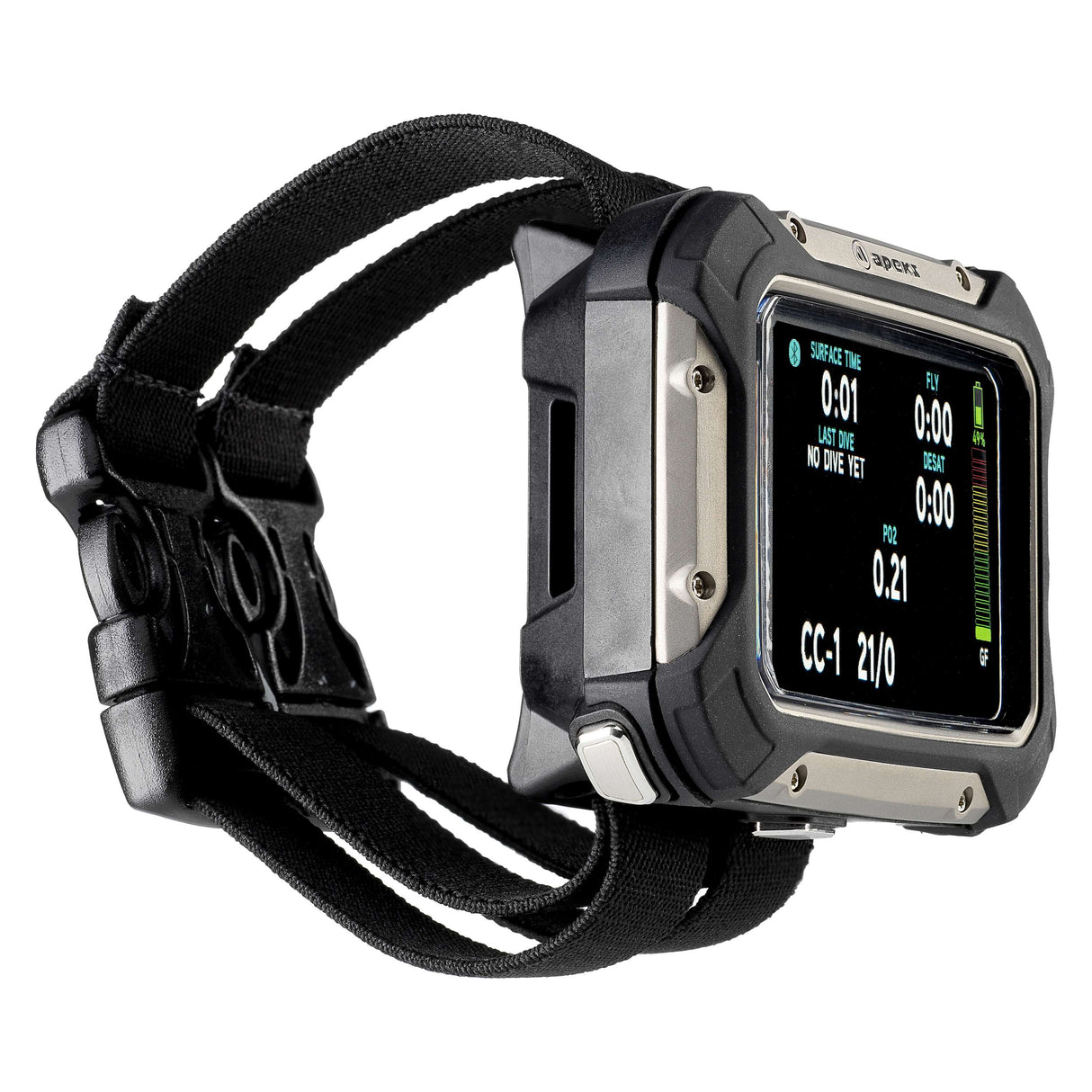 Apeks DSX Dive Computer w/ O2 Analyzer Black-