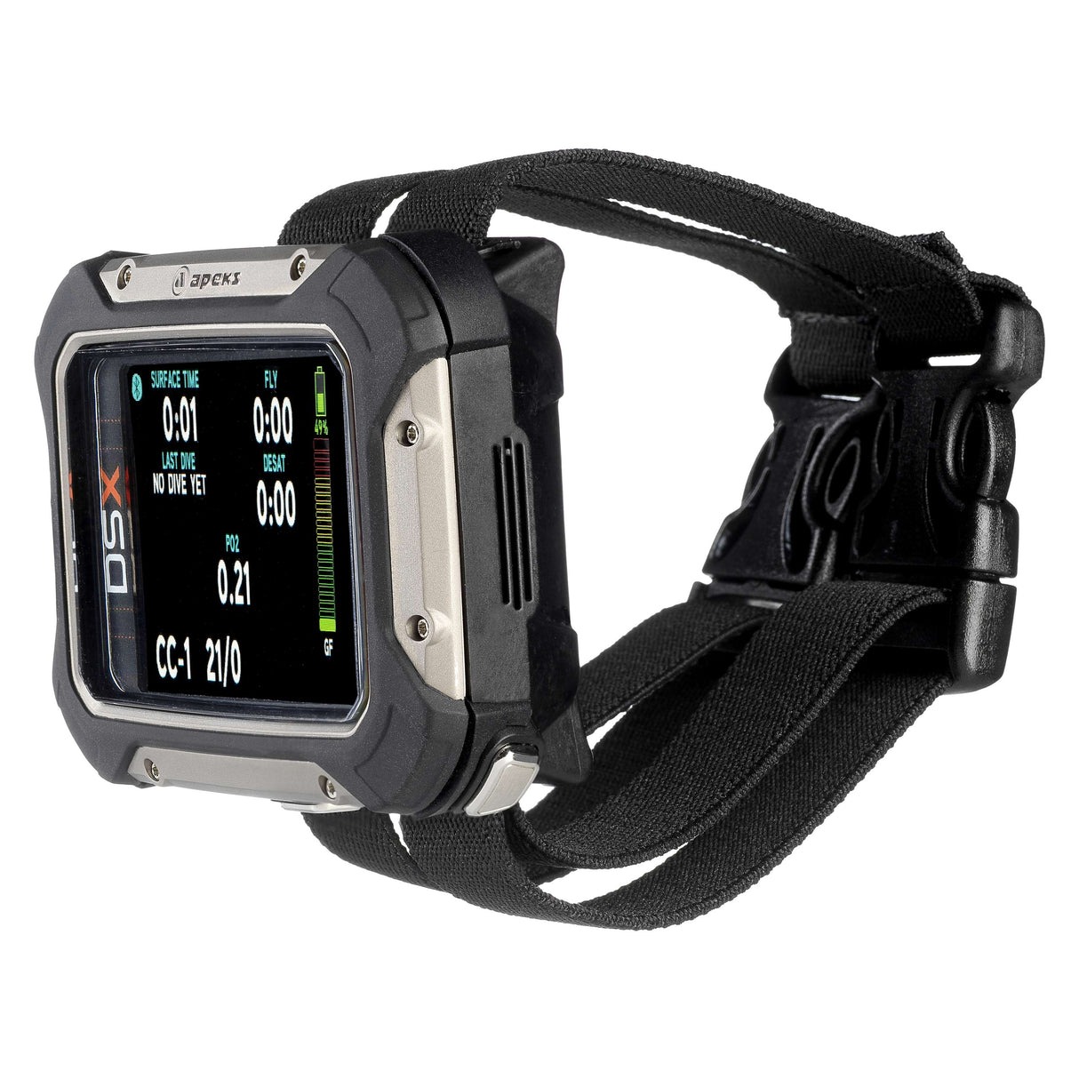 Apeks DSX Dive Computer w/ O2 Analyzer Black-