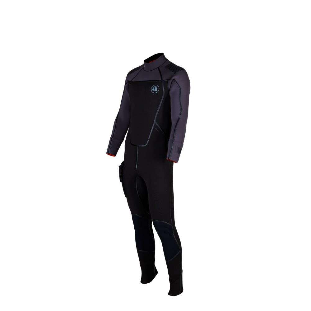 Apeks Thermiq Dive Wetsuit 5mm Mens Black-Black/Grey-XS-