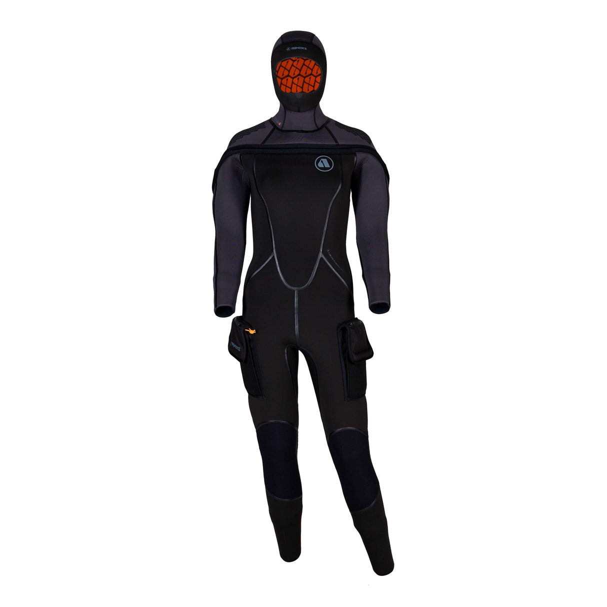 Apeks Thermiq Women's ADV. Wetsuit 8/7mm-Black/Silver-XS-
