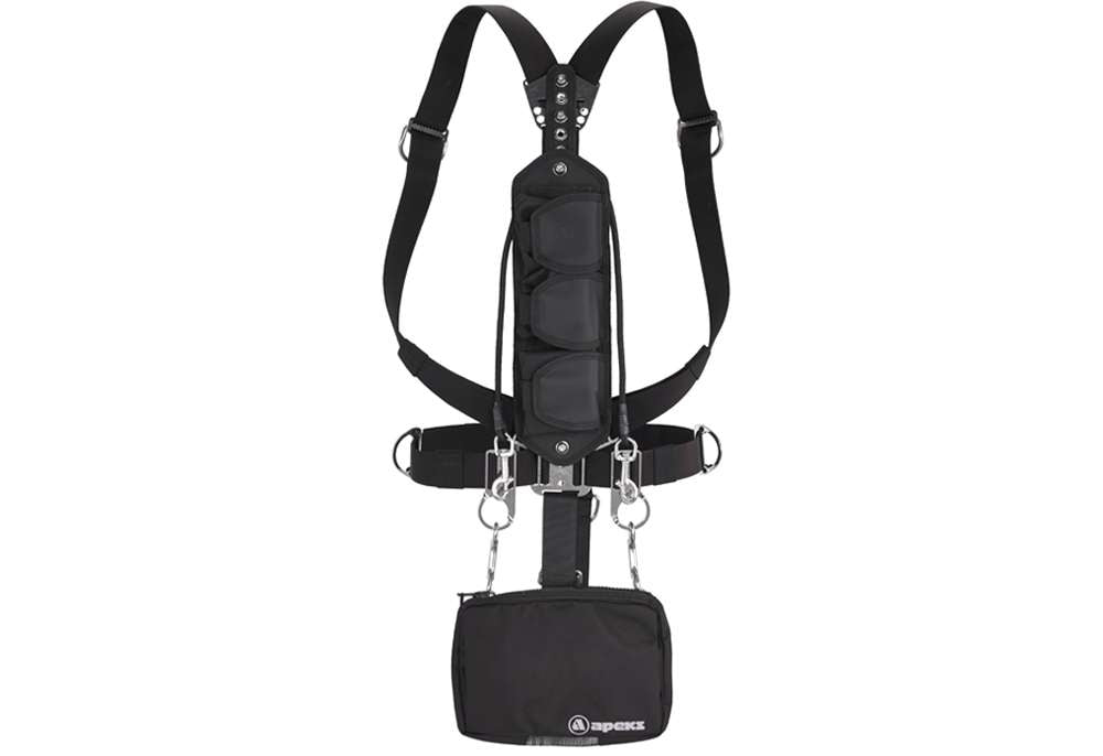 Apeks WSX-45 Complete BCD Sidemount System Black/Grey-