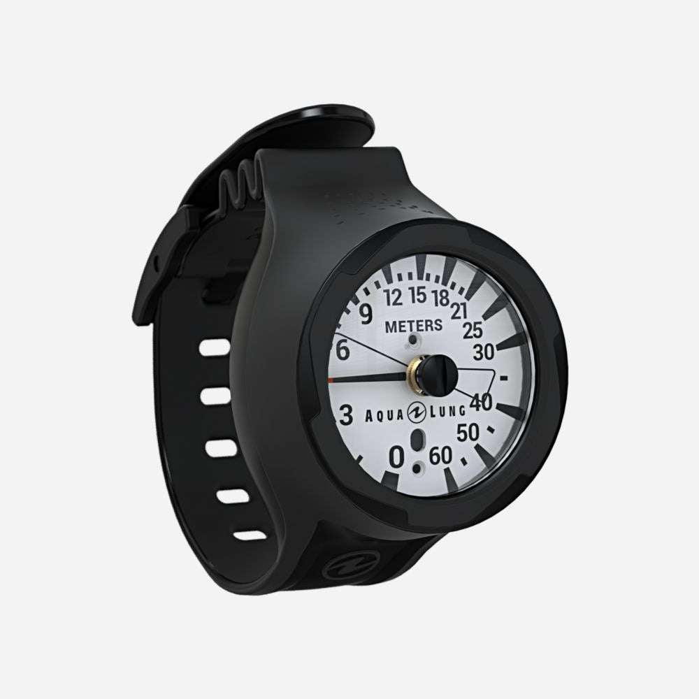Aqualung Depth Gauge Wrist 200' Black/Black-