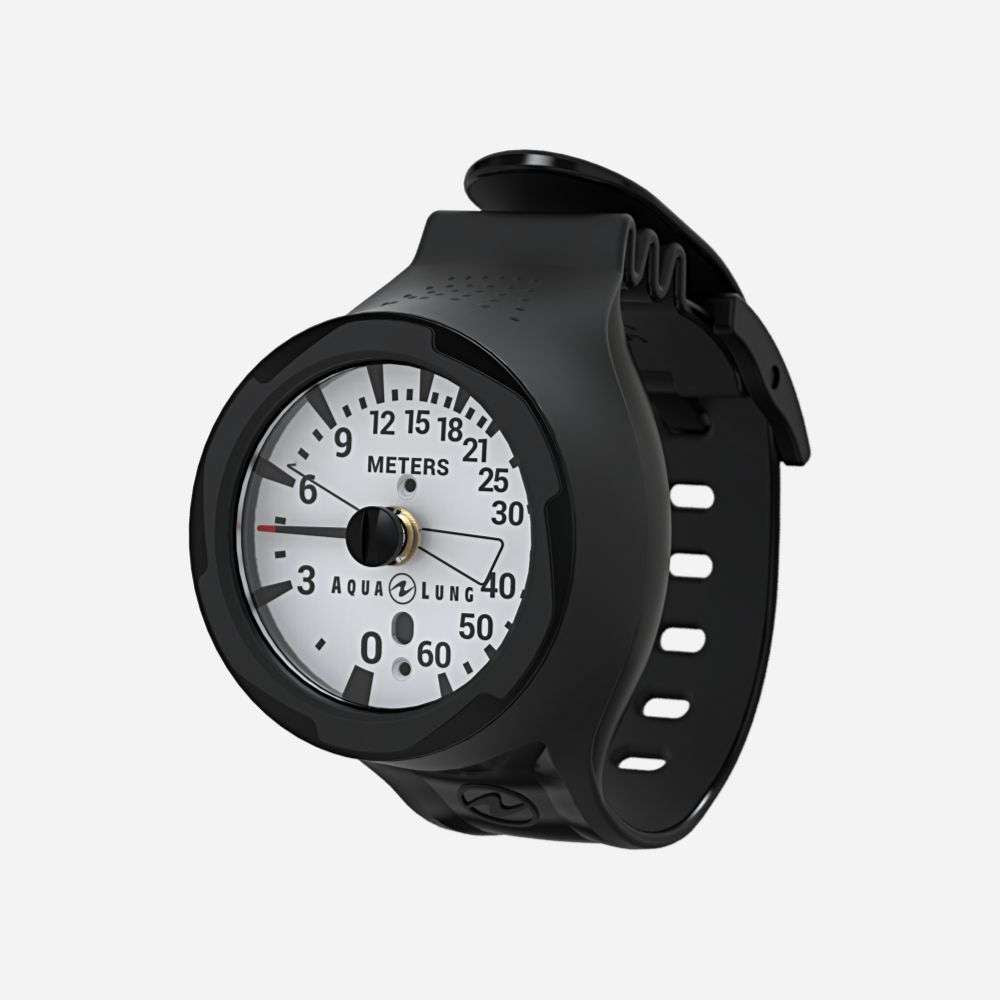 Aqualung Depth Gauge Wrist 200' Black/Black-