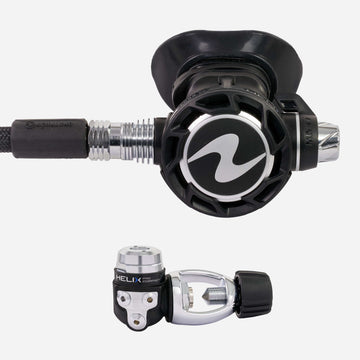 Aqualung Helix Compact Pro Dive Regulator Black-YOKE-