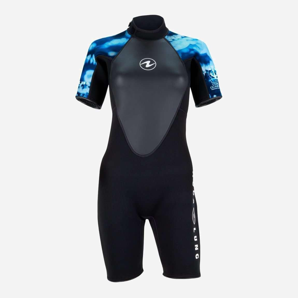 Aqualung Hydroflex Shorty 3/2mm Womens Dive Wetsuit-