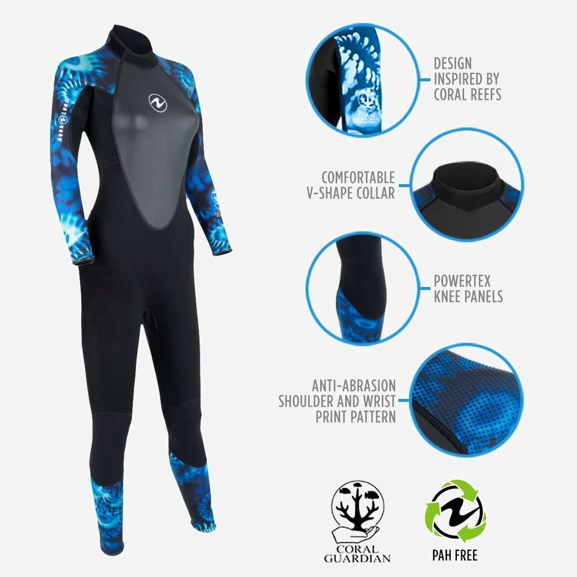Aqualung Hydroflex Women's Full Dive Wetsuit 3mm-