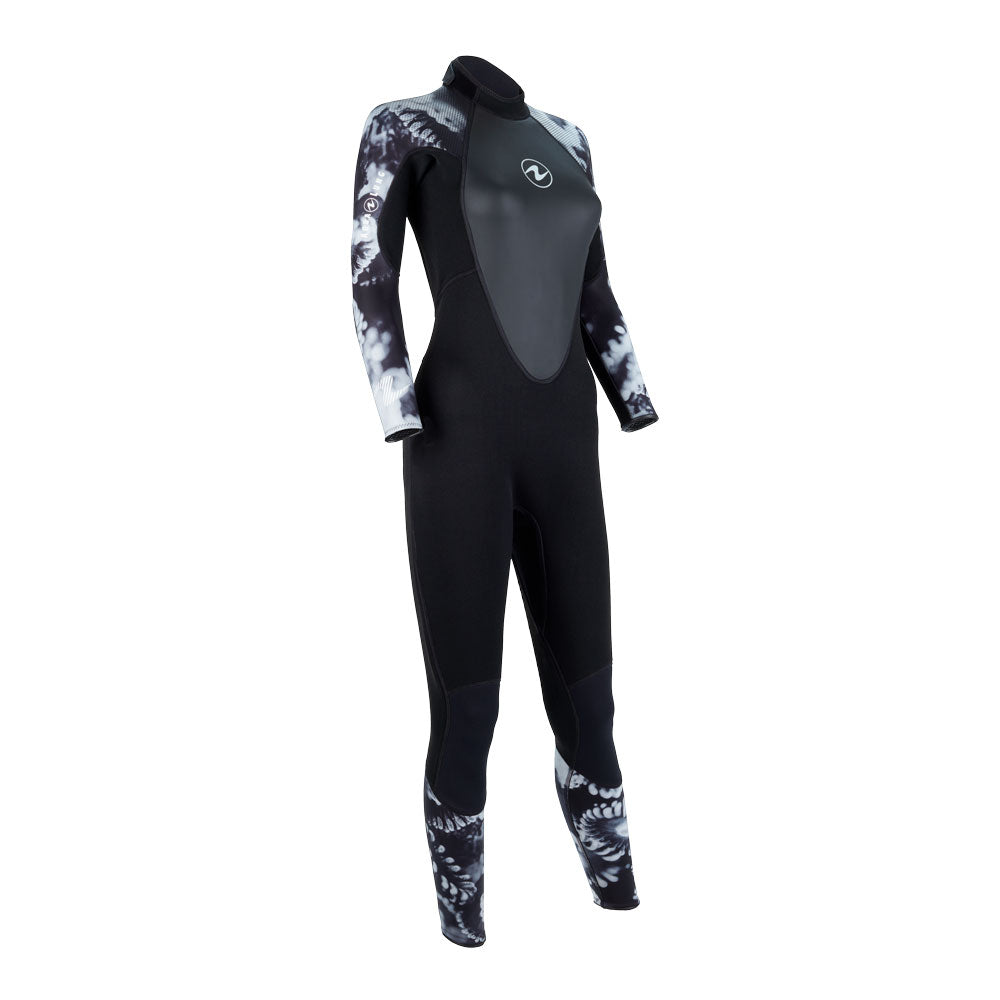 Aqualung Hydroflex Women's Full Dive Wetsuit 3mm-Black/White-M-