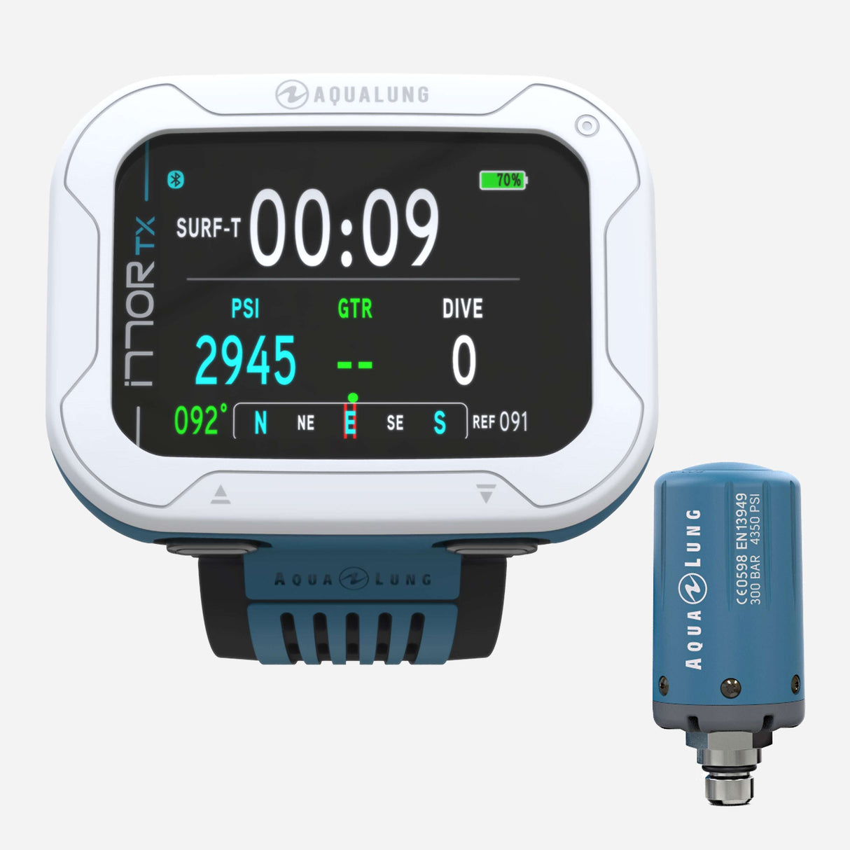 Aqualung I770R Pet-Snw With Transmitter Petrol/White-