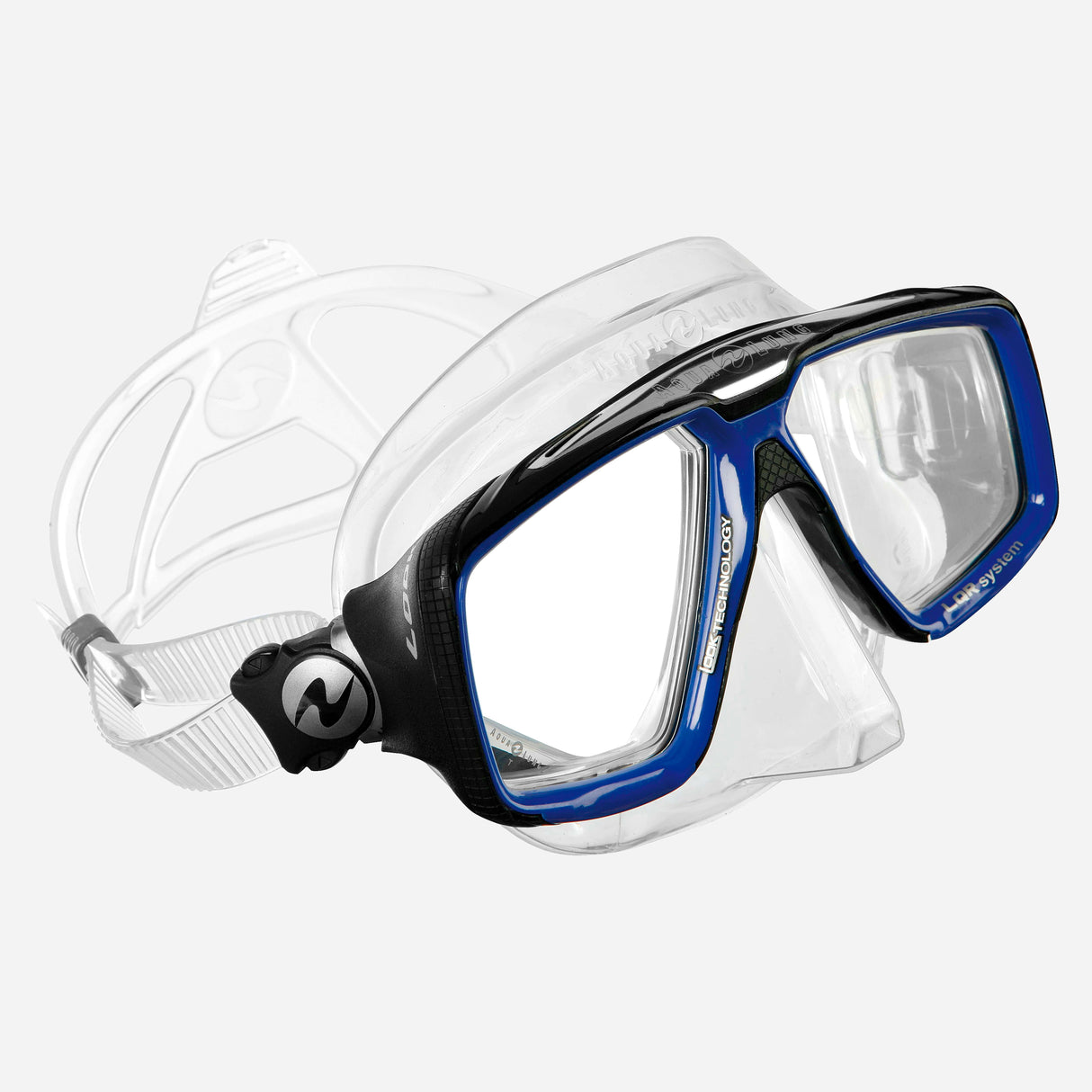 Aqualung Look Scuba Diving Mask-Transparent/Silver-